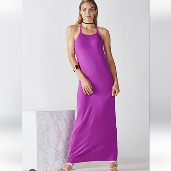 Fabletics Neema Maxi Dress Color Freesia Size Medium Excellent condition! - Picture 1 of 6